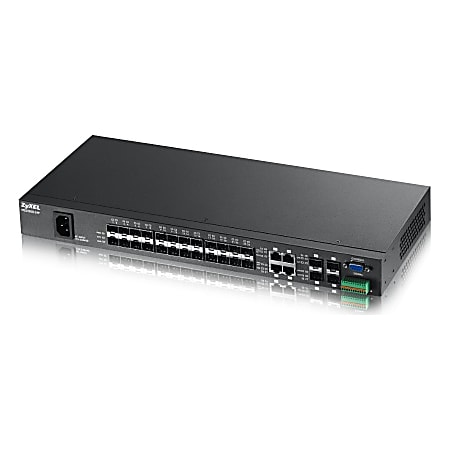 ZyXEL 24-Port FE Fiber L2 Switch with Four GbE Combo Port