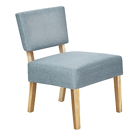 Monarch Specialties Salma Accent Chair, Light Blue
