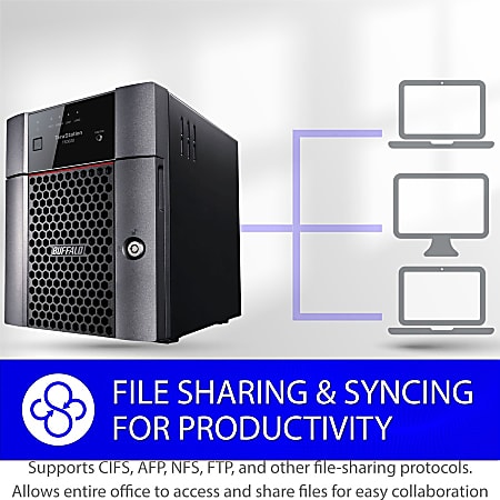 Buffalo TeraStation 3420DN Desktop 8 TB NAS Hard Drives Included 