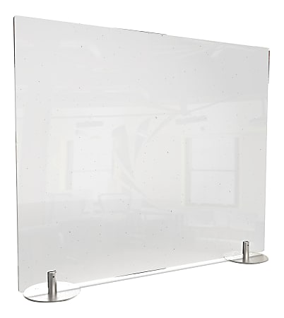 Ghent Desktop Protection Screen, Freestanding, 24" x 29", Clear
