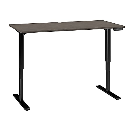 Bush Business Furniture Move 80 Series 60"W x 30"D Height Adjustable Standing Desk, Cocoa/Black Base, Standard Delivery