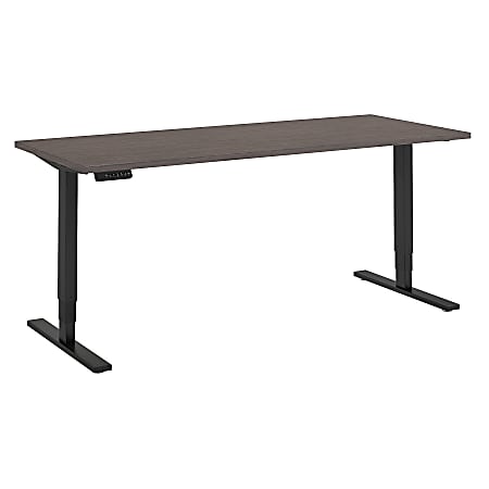 Bush Business Furniture Move 80 Series 72"W x 30"D Height Adjustable Standing Desk, Cocoa/Black Base, Standard Delivery
