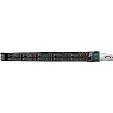 HPE ProLiant DL360 G10 1U Rack Server - 1 x Xeon Silver 4210 - 16 GB RAM HDD SSD - Serial ATA/600, 12Gb/s SAS Controller - 2 Processor Support - 16 MB Graphic Card - Gigabit Ethernet - 8 x SFF Bay(s)