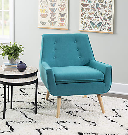 Bright blue best sale accent chair