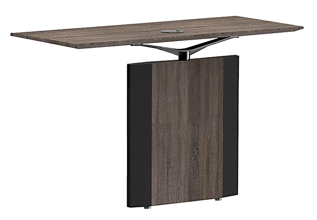 Forward Furniture Allure Reversible Desk Bridge, Southern Walnut/Black