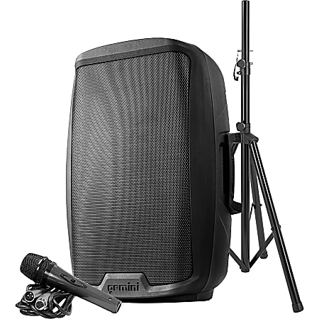 Gemini Sound AS-2115BT-PK Public Address System - 2000 W Amplifier - Cable Microphone - Built-in Amplifier - Bluetooth - USB Port - Floor Standing