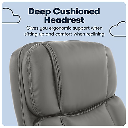 Serta Big And Tall Ergonomic Bonded Leather High Back Office
