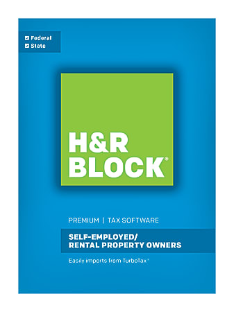 H&R Block® Premium 2016 Tax Software, For PC And Apple® Mac®, Traditional Disc