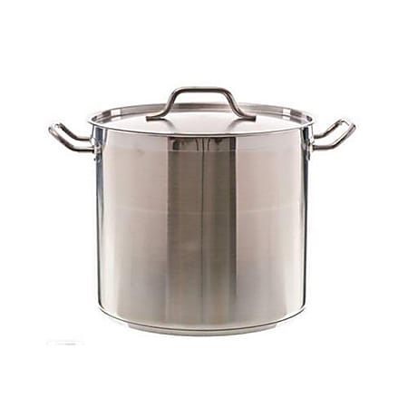 Update International SuperSteel® Stock Pot, 20 qt, Silver