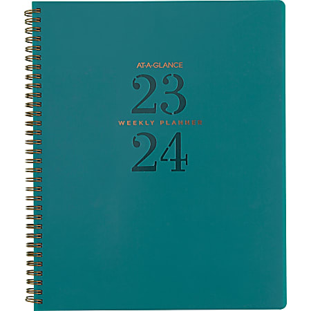 2023-2024 AT-A-GLANCE®&nbsp;Signature&nbsp;Lite&nbsp;Academic Weekly/Monthly Planner,&nbsp;8-1/2" x 11", Maroon,&nbsp;July 2023 to June 2024, YP90LA12