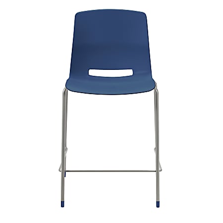 KFI Studios Imme Stacking Bar Stool, 39"H, Navy/Silver