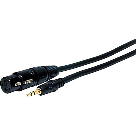 Comprehensive Standard Series XLR Jack to Stereo 3.5mm Mini Plug Audio Cable 6ft, XLRJMPS6ST