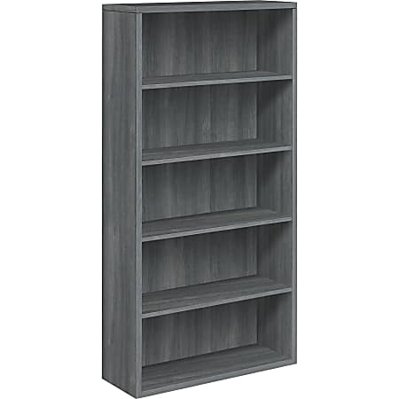 HON® 10500 71"H 5-Shelf Bookcase, Sterling Ash