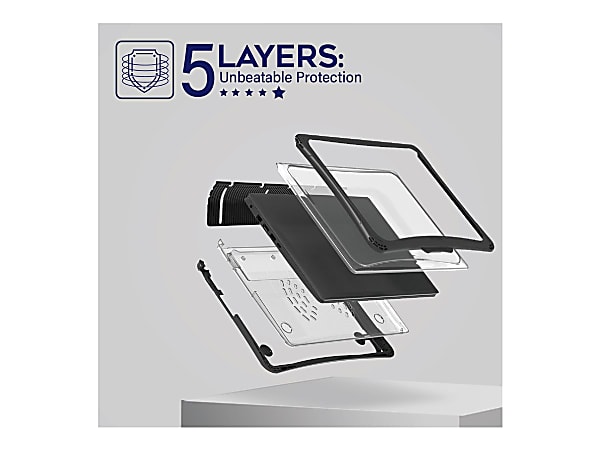 iBenzer Hexpact 360 - Notebook shell case - rugged - black - for HP ProBook Fortis 14 G10 Notebook