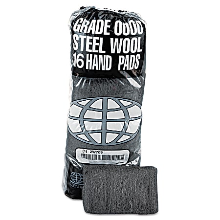 GMT Steel Wool Hand Pads, #0000 Super Fine,