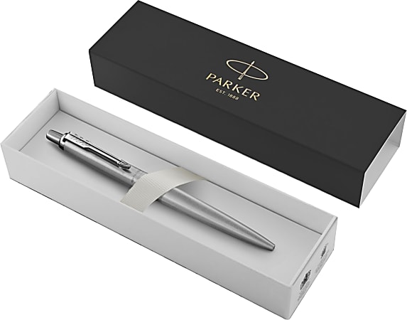 Parker Jotter XL Ballpoint Pen, Medium Point, 0.7 mm, Silver Barrel, Blue Ink