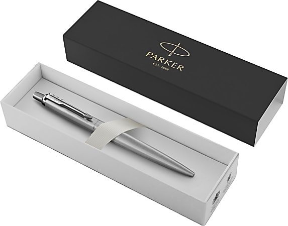 Parker® Jotter XL Ballpoint Pen, Medium Point, 0.7 mm, Silver Barrel, Blue Ink