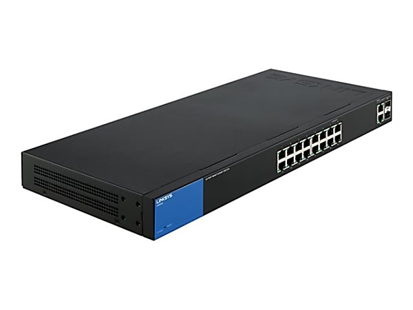 Linksys Business 16-Port Gigabit PoE+ (125W) Smart Managed Switch with 2 Gigabit and 2 SFP Ports