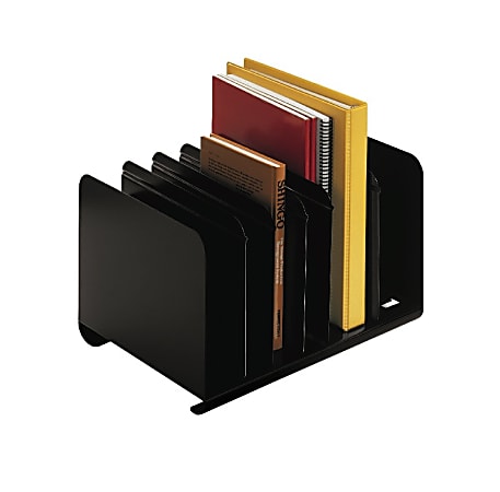 STEELMASTER® Adjustable Steel Book Rack, Black