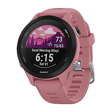 Garmin Forerunner 255S Running Smartwatch, Light Pink