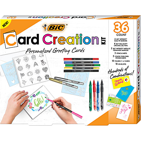 BIC® 36-Piece Card Creation Kit