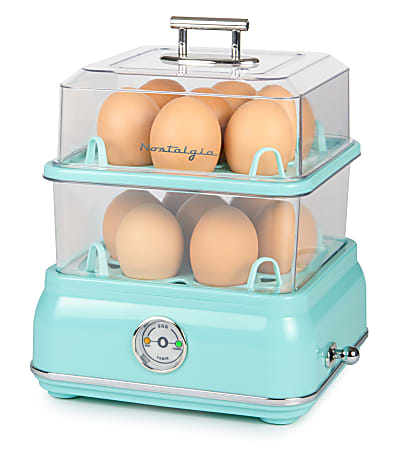 Nostalgia Electrics Classic Retro 14-Capacity Egg Cooker, Aqua