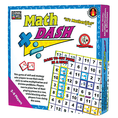 Edupress Math Dash Game: Multiplication & Division, Grades 4-12