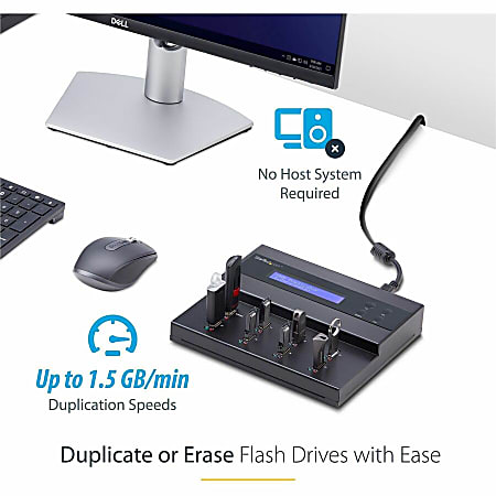 StarTech.com 1:7 Standalone USB Duplicator and Eraser - for USB Flash  Drives - Flash Drive Duplicator - USB Copier - USB Thumb Drive Duplicator