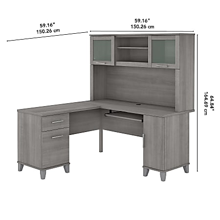 Office depot corner desk with sale hutch