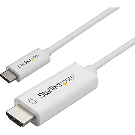 StarTech.com USB C To HDMI Cable, 10&#x27;, White