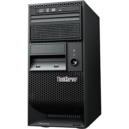 Lenovo ThinkServer TS140 70A10003UX 5U Tower Server - 1 x Intel Xeon E3-1225 v3 Quad-core (4 Core) 3.20 GHz - 4 GB Installed DDR3 SDRAM - Serial ATA/600 Controller - 0, 1, 5, 10 RAID Levels - 1 x 450 W
