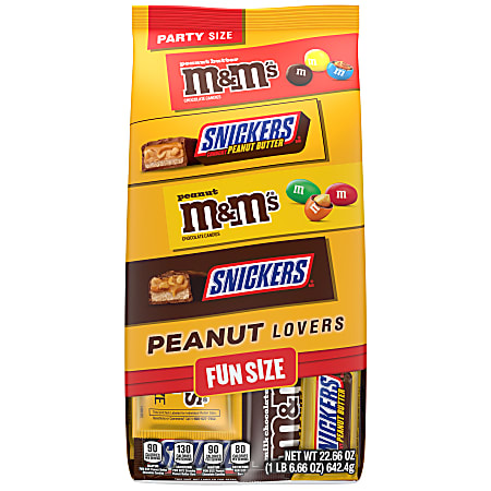Mars Peanut Lovers Fun Size Party Pack, 22.66 Oz