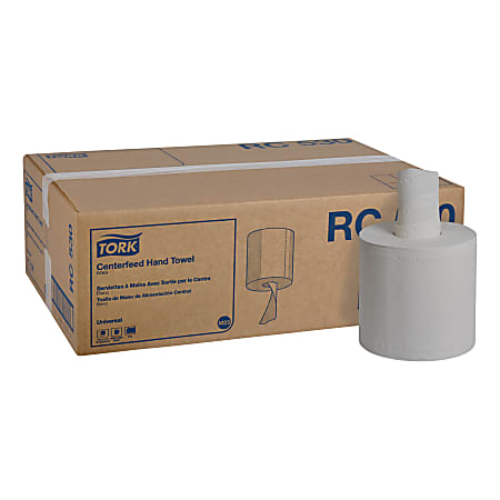 Tork® Advanced 2-Ply Centerfeed Paper Paper Towels, 530 Sheets Per Roll, Pack Of 6 Rolls