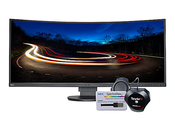 NEC® MultiSync EX341R-BK-SV 34" LED Curved Monitor