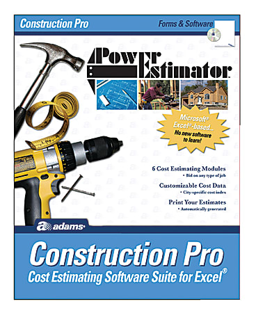Adams&reg; PowerEstimator: Construction Pro Estimating Software, Traditional Disc