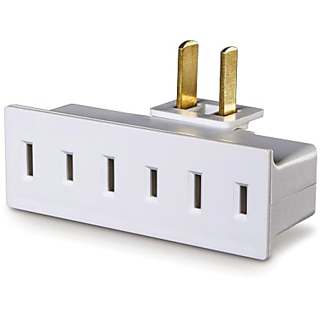 CyberPower GT300P Straight Outlet Adapter - NEMA 1-15R Outlet(s), NEMA 1-15P Plug Type, Straight Plug Style, White