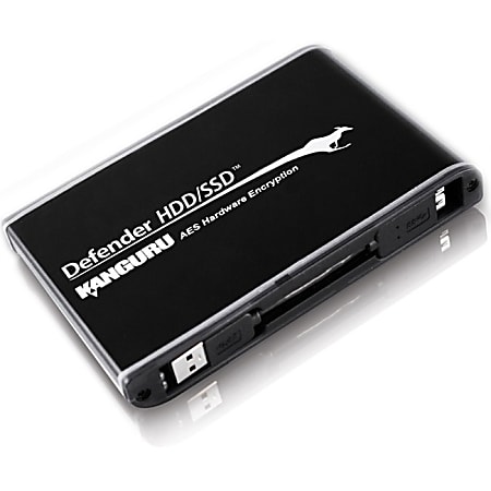 Kanguru Defender HDD, Hardware Encrypted, Secure External Hard Drive - 2 TB - Super Fast USB 3.0