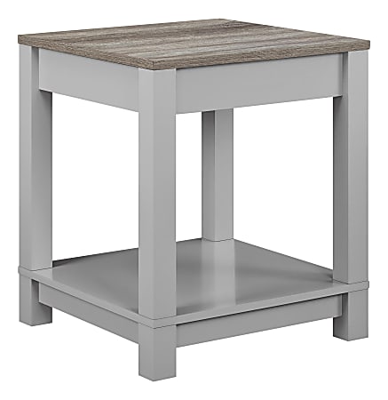 Ameriwood™ Home Carver End Table, Square, Weathered Oak/Gray