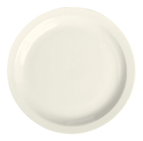 QM Army Med Dinner Plates, 9", White, Pack Of 24 Plates