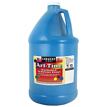 Sargent Art® Art-Time Washable Tempera Paint, 1 Gallon, Turquoise