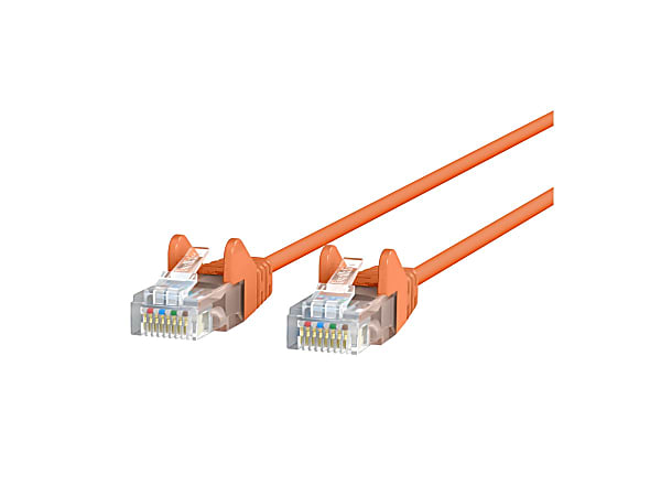 Belkin CAT6 Slim Gigabit Snagless UTP Ethernet Cable - 20 ft Category 6 Network Cable  - CE001B20ORGS