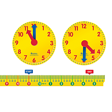 Learning Resources Magnetic Elapsed Time Set, Pre-K To Grade 2