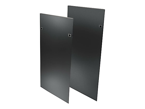 Tripp Lite Heavy Duty Side Panels for SRPOST48HD Open Frame Rack w/ Latches - Rack panel kit - side - black - 48U