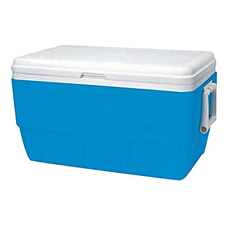 Igloo Family-Size Ice Chest, 48 Qt, Blue/White
