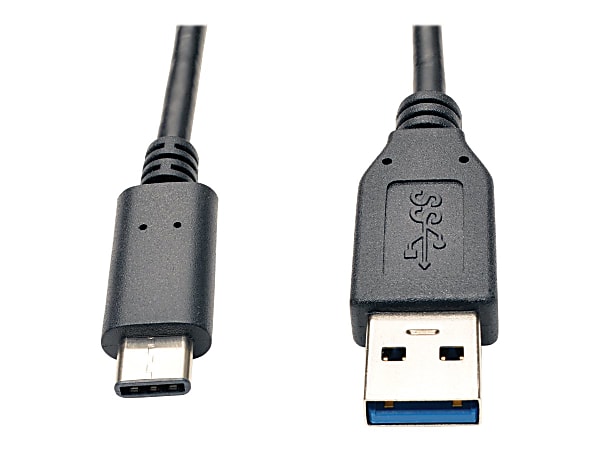 Tripp Lite® USB-C To USB-A Cable, 3&#x27;, Black