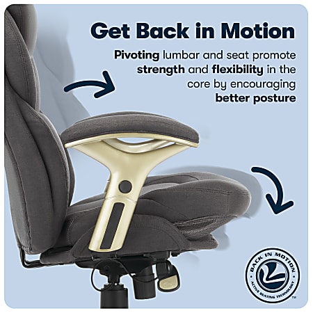 Serta Works Mid Back Office Chair With Back In Motion Technology
