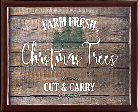 Timeless Frames® Holiday Framed Artwork, 16-3/4” x 13-3/4”, Farm Fresh Trees