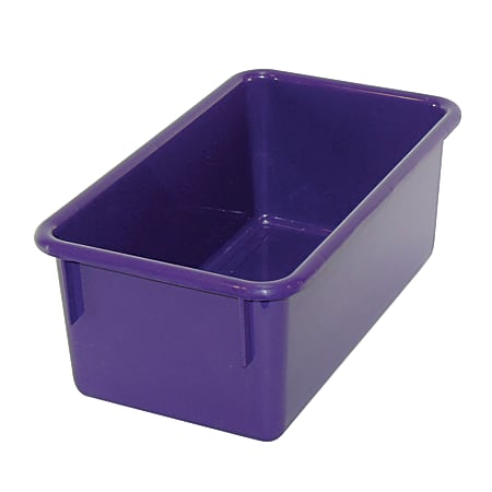 Romanoff Stowaway® Tray Without Lid, Medium Size, Purple, Pack Of 5