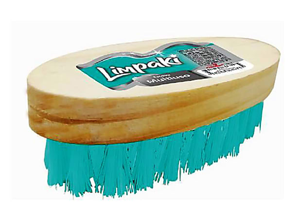 Limpaki Plastic Scrubbing Brush, 2-3/8” x 4-3/4”, Turquoise