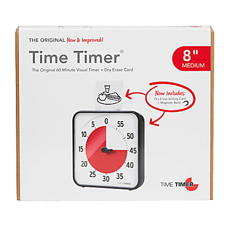 Time Timer Original Timer, 8", Black